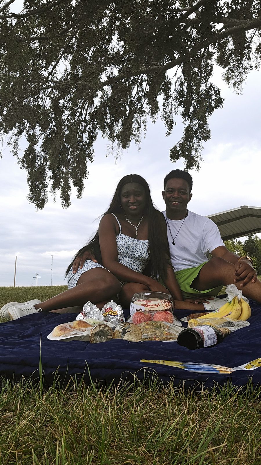 Paschal and Maryanne at a picnic
